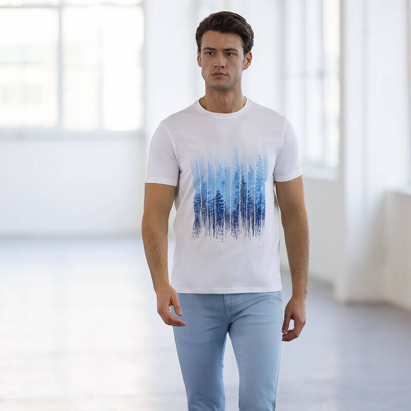 LACİVERT BİSİKLET YAKA TİŞÖRT