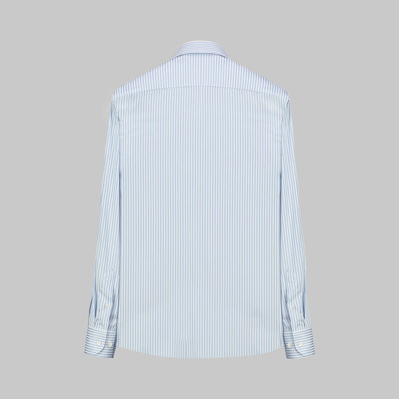 COMO ÇİZGİLİ MAVİ GÖMLEK