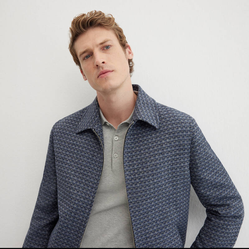 DÜĞMELİ POLO YAKA LACİVERT TRİKO