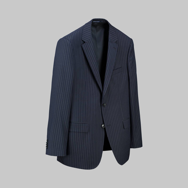 JAM LACİVERT ÇİZGİLİ TAKIM ELBİSE