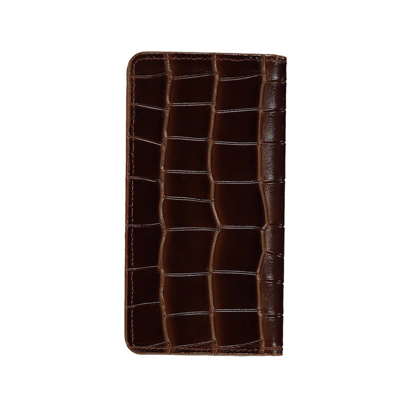 KROKO KAHVERENGİ KARTVİZİTLİK