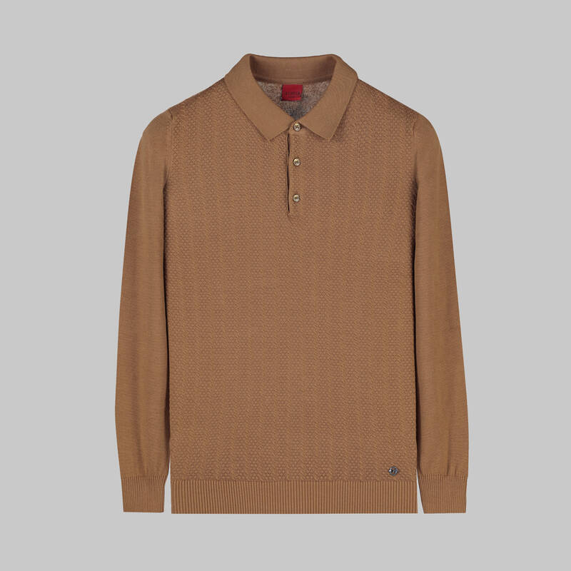 DÜĞMELİ POLO YAKA SİYAH TRİKO