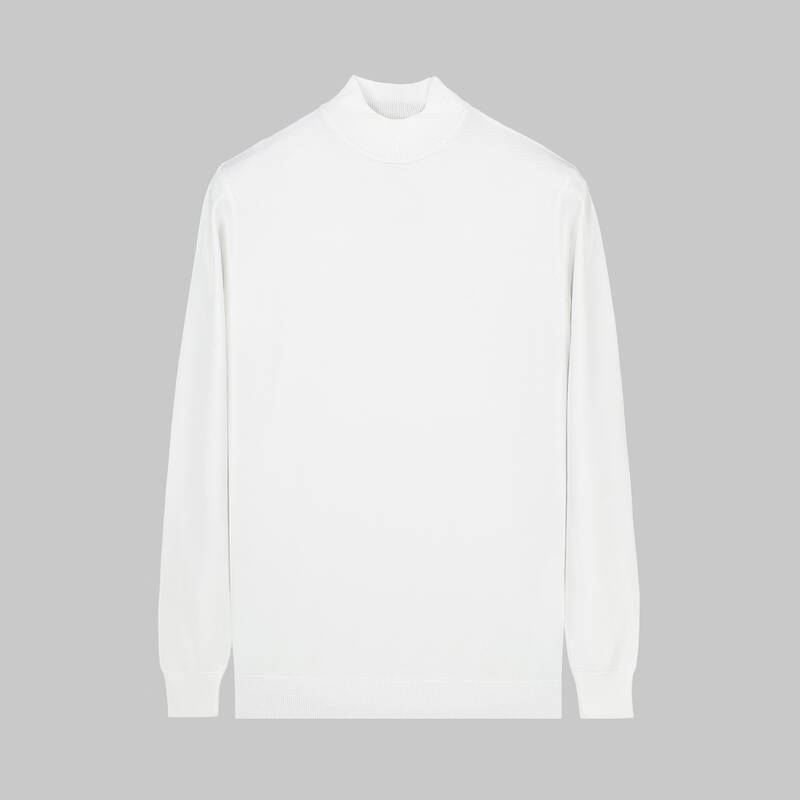 YARIM BALIKÇI YAKA SİYAH TRİKO