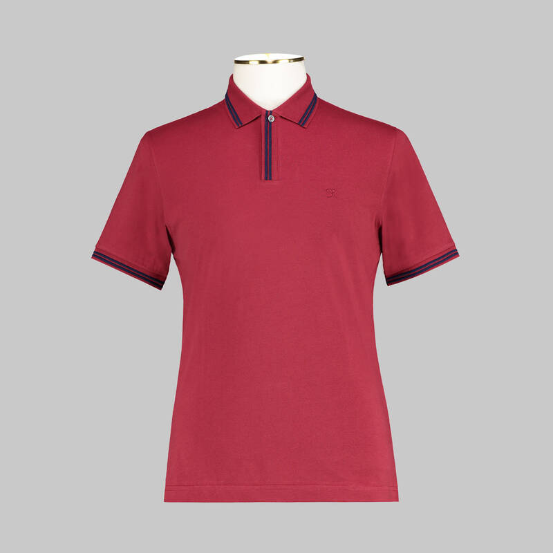 SARAR POLO YAKA BORDO T-SHIRT