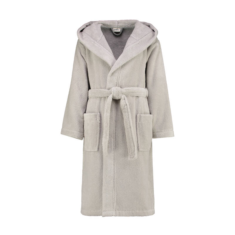 MICCO KAPUSONLU UNISEX BORNOZ BEJ