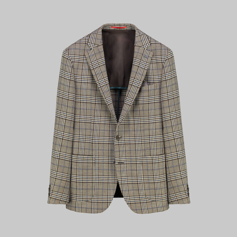 MATTEO KAHVERENGİ EKOSE CEKET