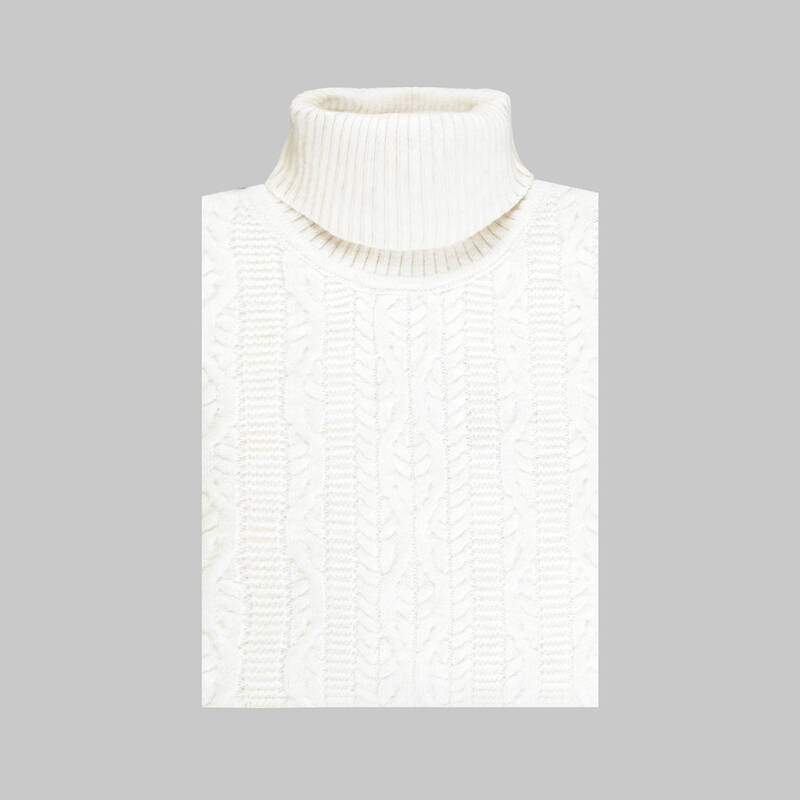 TAM BALIKÇI KEMİK RENGİ TRİKO