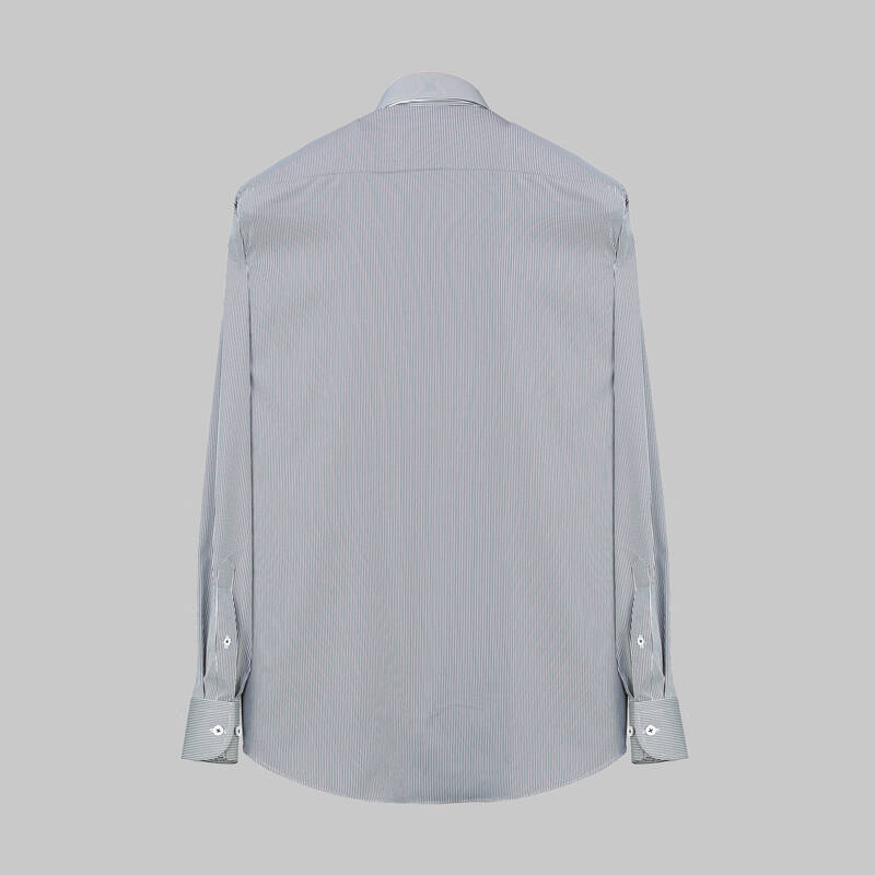 ELVIO SELECTION ÇİZGİLİ LACİVERT GÖMLEK