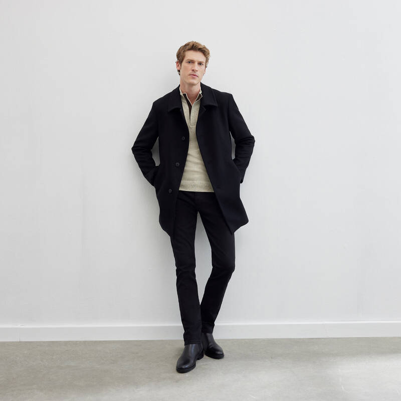 HOWARD LACİVERT ERKEK KABAN