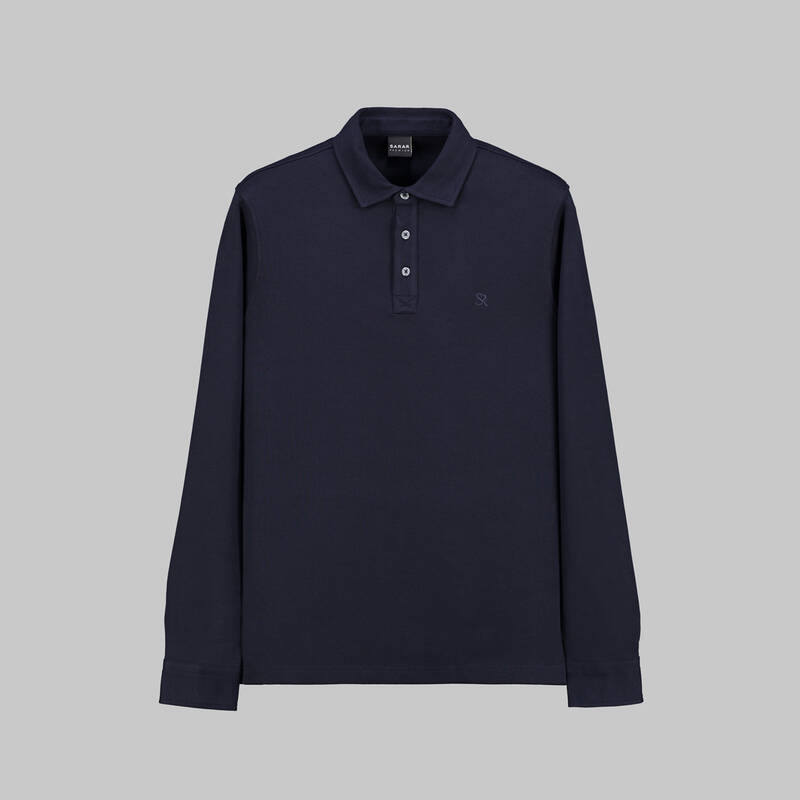 SARAR PREMIUM POLO YAKA UZUN KOL EKRU T-SHIRT