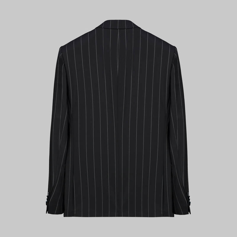 GOLDEN RESTA ÇİZGİLİ KOYU LACİVERT TAKIM ELBİSE