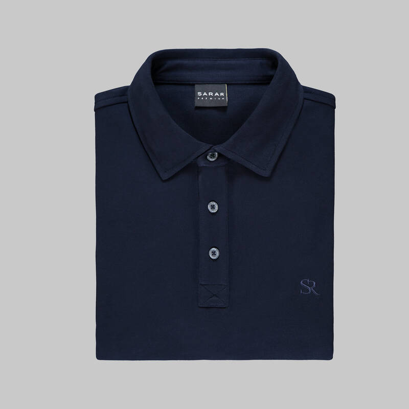 SARAR PREMIUM POLO YAKA UZUN KOL EKRU T-SHIRT