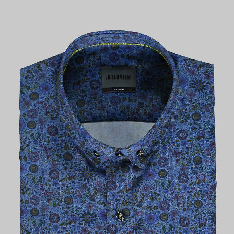 GOIAS SOHO MAVİ DESENLİ GÖMLEK