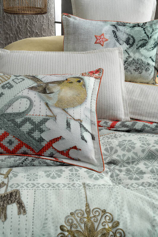 KAJE FLANEL KİNG SIZE NEVRESİM TAKIMI