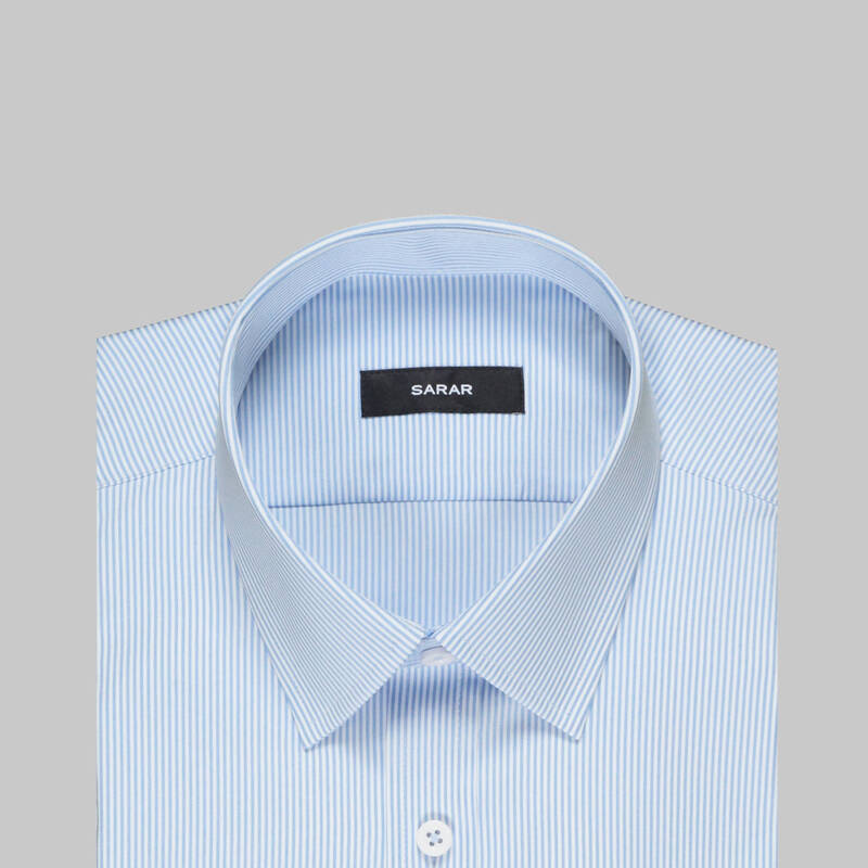 ELVIO SELECTION ÇİZGİLİ LACİVERT GÖMLEK