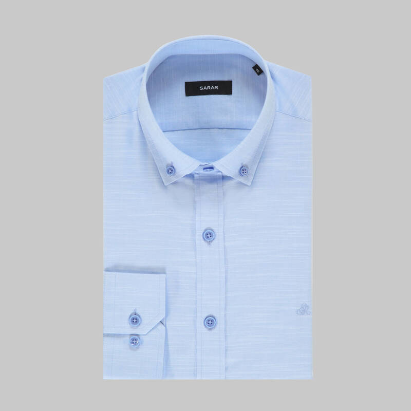 ELETA FDO SLIMEO MAVİ GÖMLEK