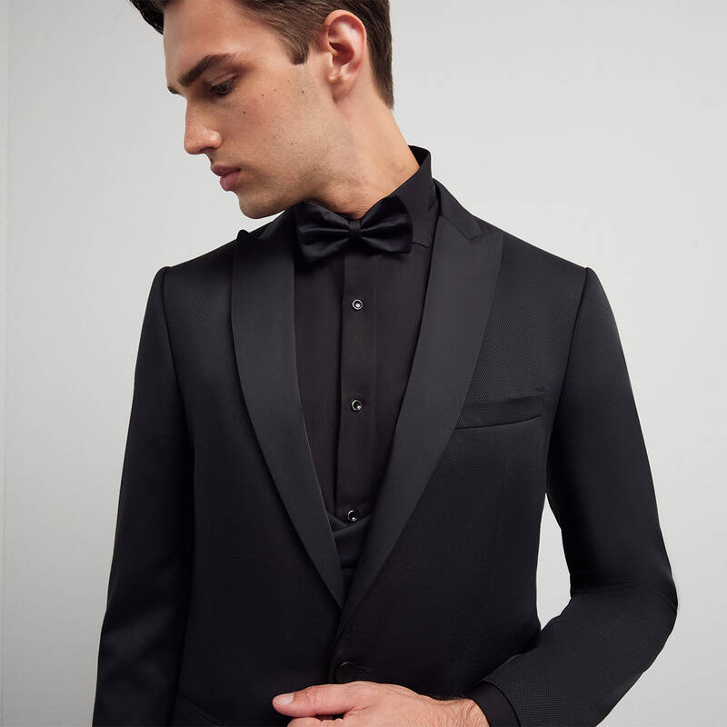 HAPPY NIGHT CARLO SİYAH SMOKİN YELEK PAPYON TAKIM