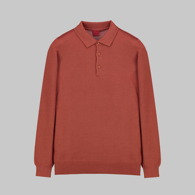 DÜĞMELİ POLO YAKA LACİVERT TRİKO KAZAK