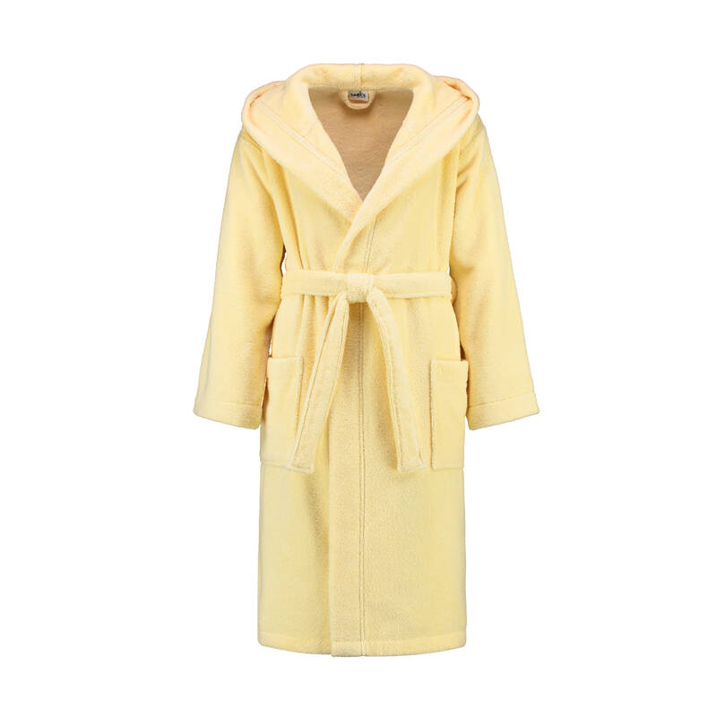 MICCO KAPUSONLU UNISEX BORNOZ BEJ