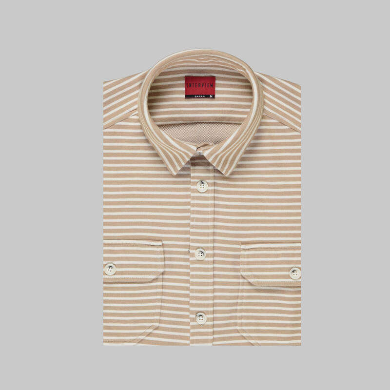 K-6 ÇİZGİLİ YEŞİL GÖMLEK