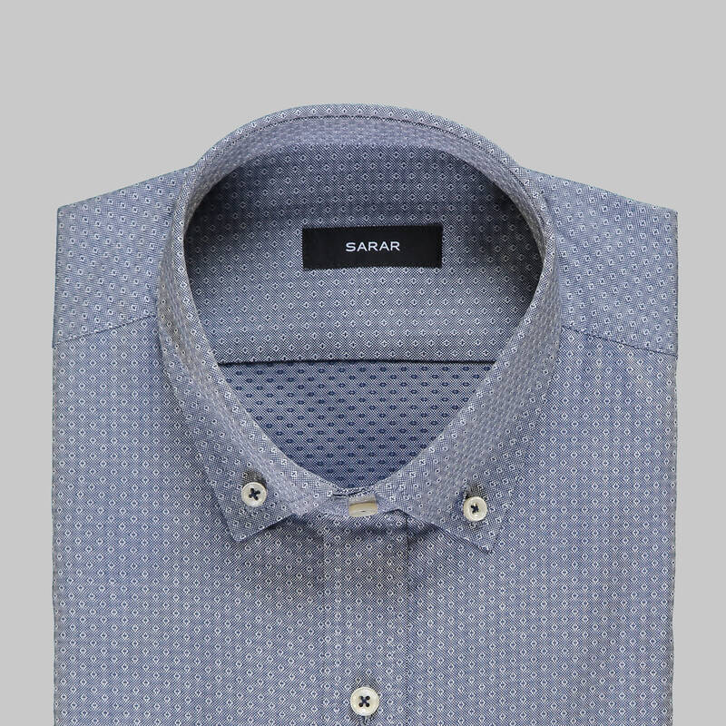 ELETA ERKEK SLIMEO LACİVERT GÖMLEK