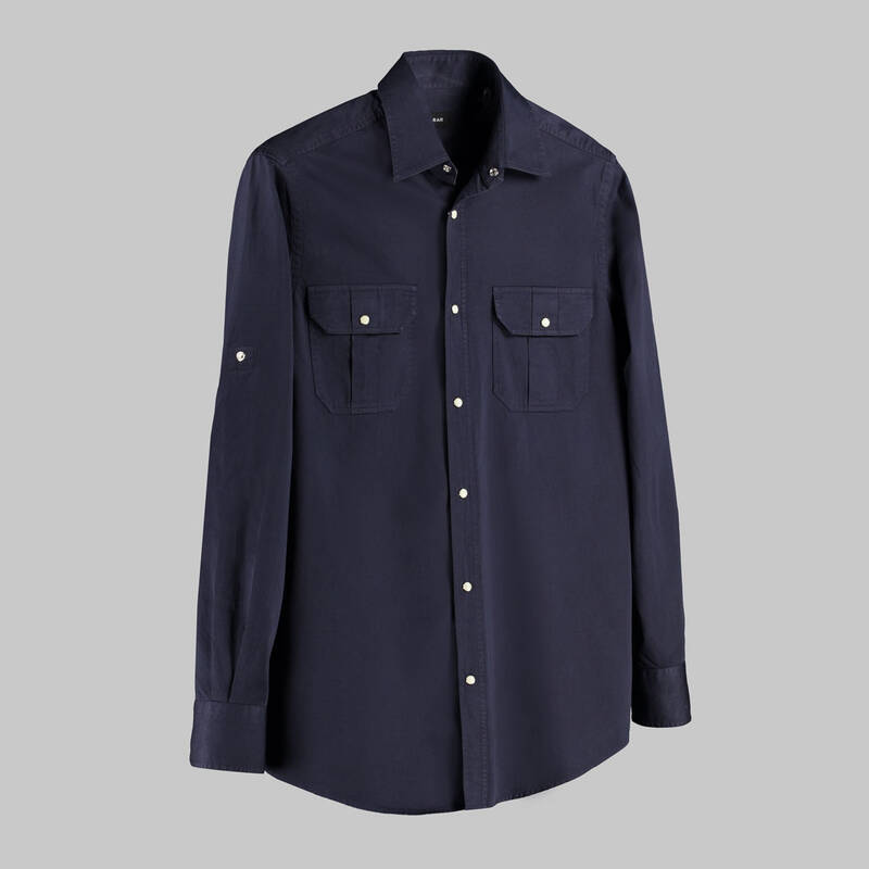 SARAR LACİVERT GÖMLEK