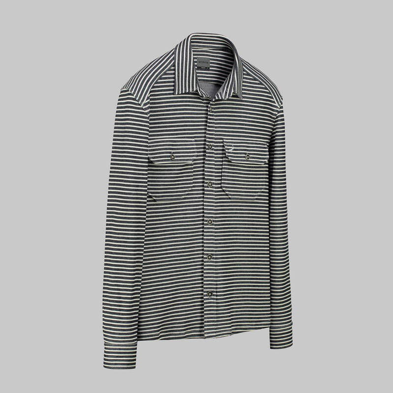 K-6 ÇİZGİLİ YEŞİL GÖMLEK