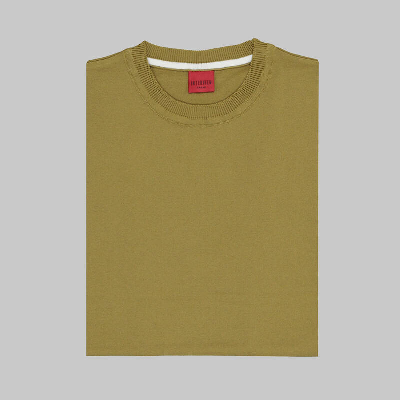 BİSİKLET YAKA BUZ MAVİSİ KISA KOL TRİKO