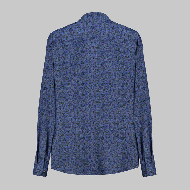 GOIAS SOHO MAVİ DESENLİ GÖMLEK