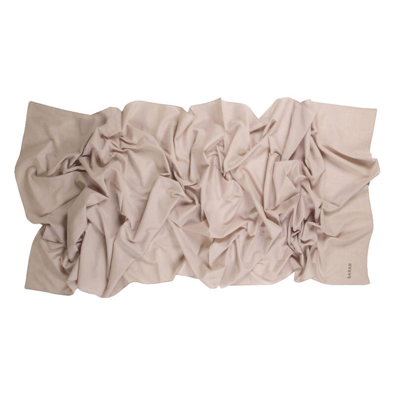 SİYAH PAMUK KETEN ŞAL