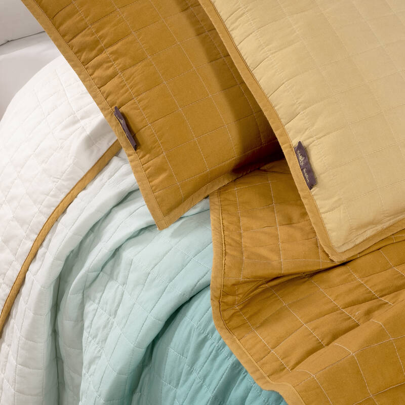 DİNA ÇİFT KİŞİLİK MAVİ YATAK ÖRTÜSÜ