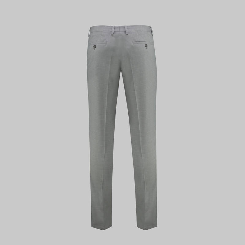 AMARA AÇIK GRİ KARELİ YELEKLİ TAKIM