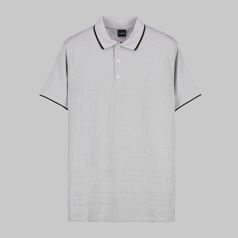 DÜĞMELİ POLO YAKA SİYAH T-SHIRT