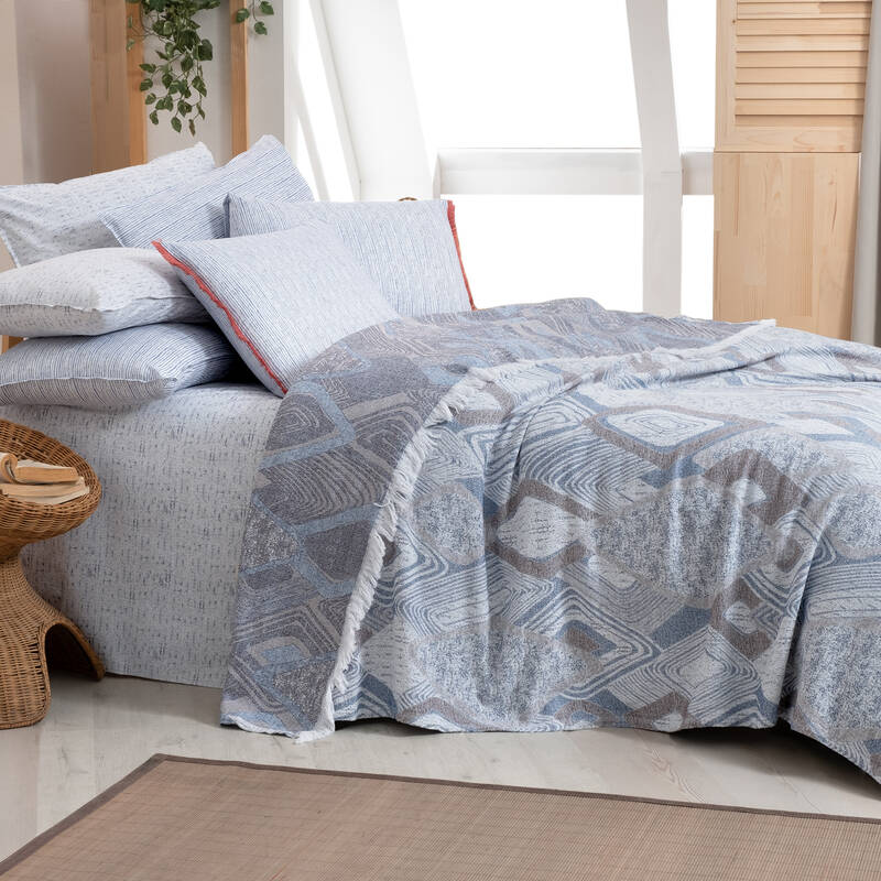 PEDRO TEK KİŞİLİK MAVİ PİKE TAKIMI