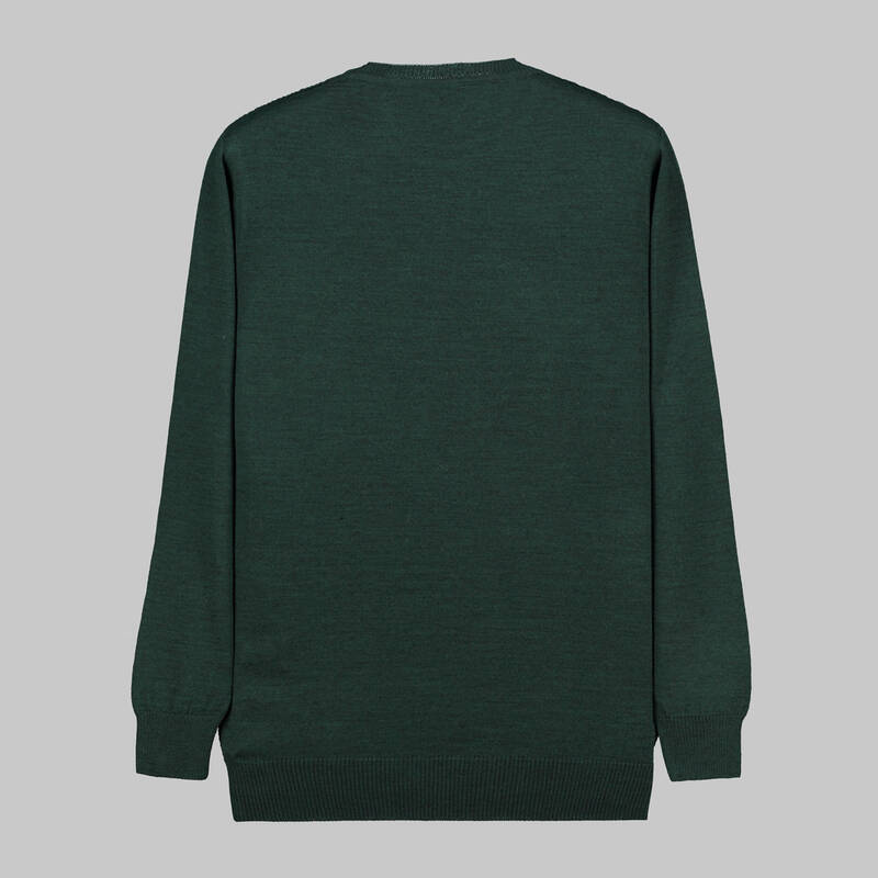 SARAR BİSİKLET YAKA KOYU YEŞİL TRİKO