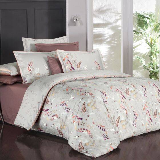 MARTINA SATEN BEJ KING SIZE NEVRESİM TAKIMI