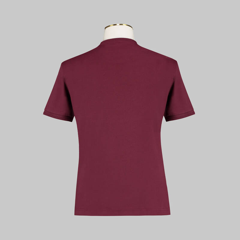 SARAR BİSİKLET YAKA BORDO T-SHIRT