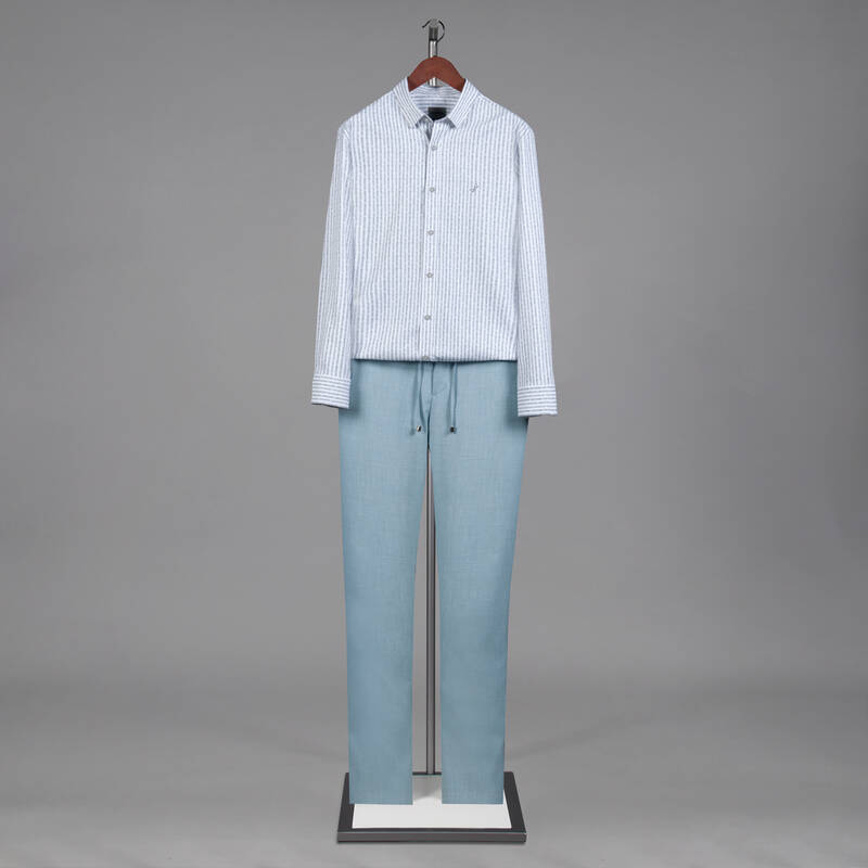 ARTOS ÇİZGİLİ MAVİ GÖMLEK