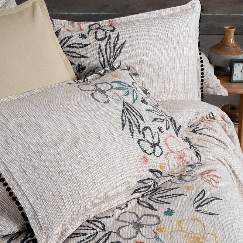 AMELIA FLANEL BEJ TEK KİŞİLİK NEVRESİM TAKIMI