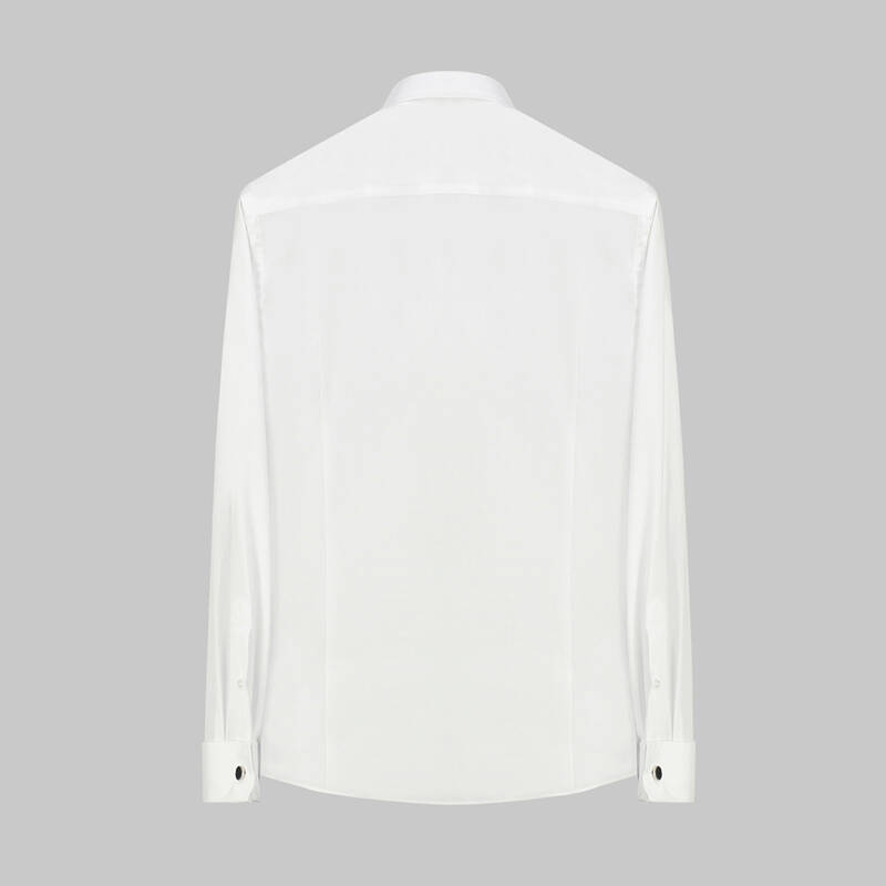 NOTTE KOL MANŞETLİ BEYAZ GÖMLEK