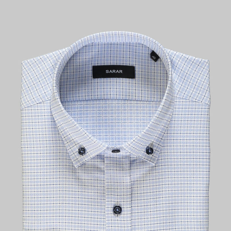 ELETA GÖMLEK KARELİ MAVİ