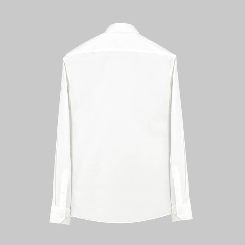 ELETA UZUN KOL BEYAZ SLİM GÖMLEK