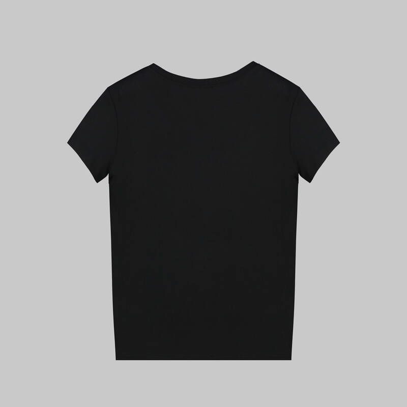 NEWBORN V YAKA SİYAH TİŞÖRT