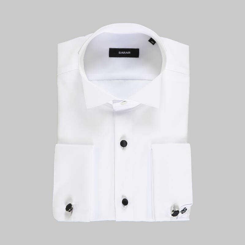 NOBILE BEYAZ SLIMEO SMOKİN GÖMLEK