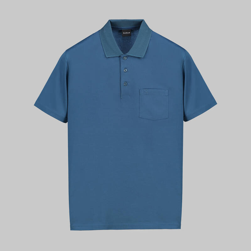 POLO YAKA CEPLİ SİYAH TİŞÖRT