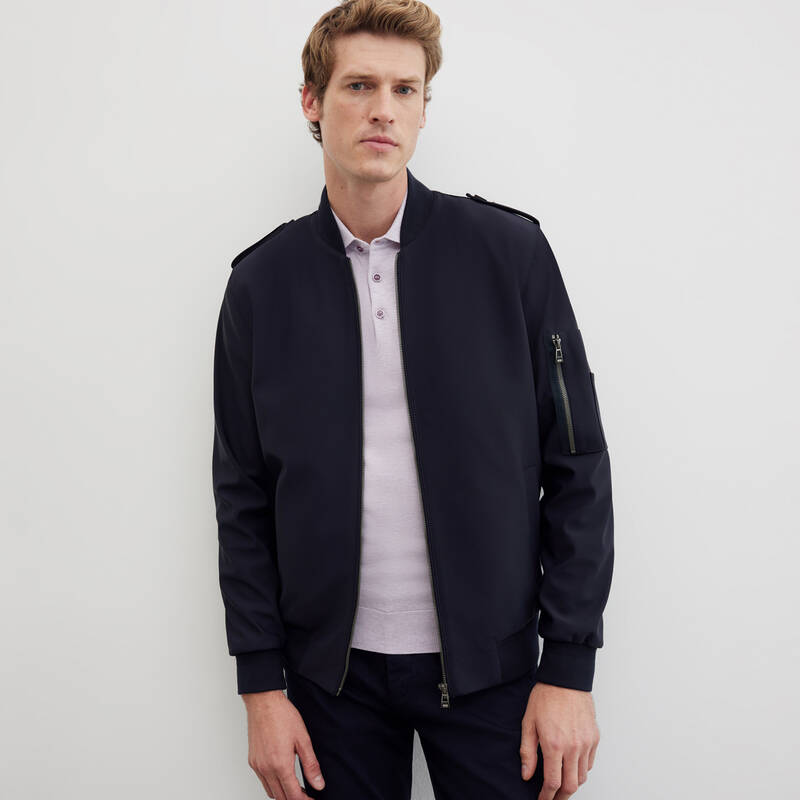 DÜĞMELİ POLO YAKA LACİVERT TRİKO