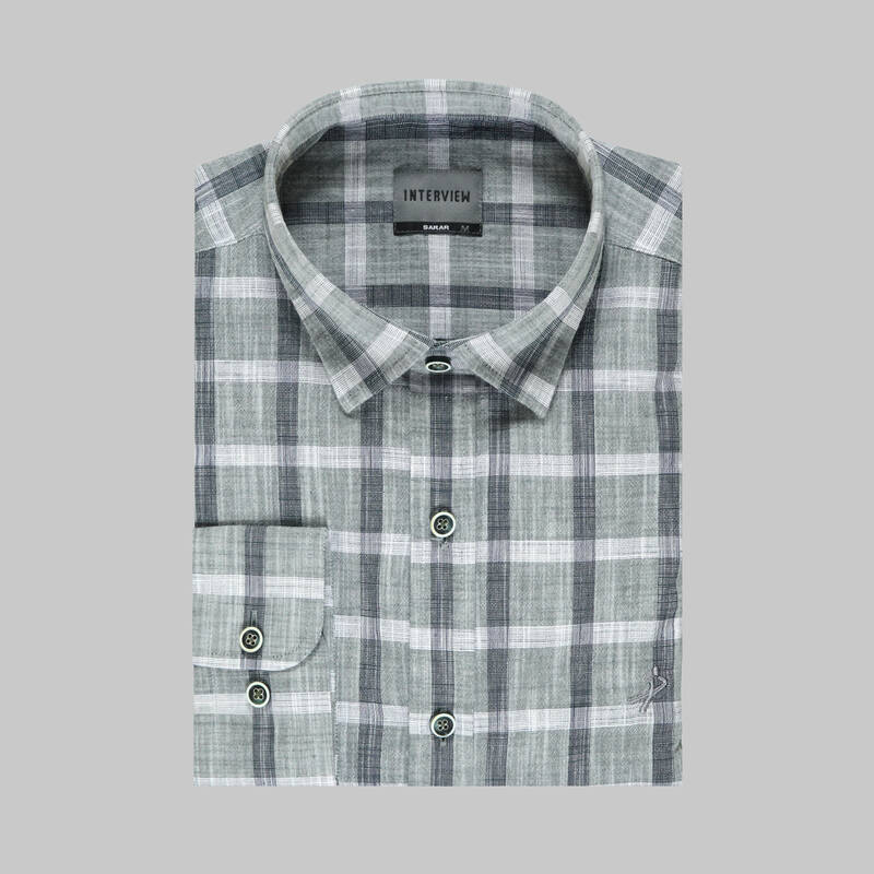 ARTOS KARE DESEN YEŞİL GÖMLEK