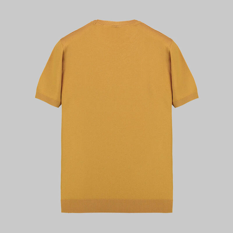 BİSİKLET YAKA BUZ MAVİSİ KISA KOL TRİKO