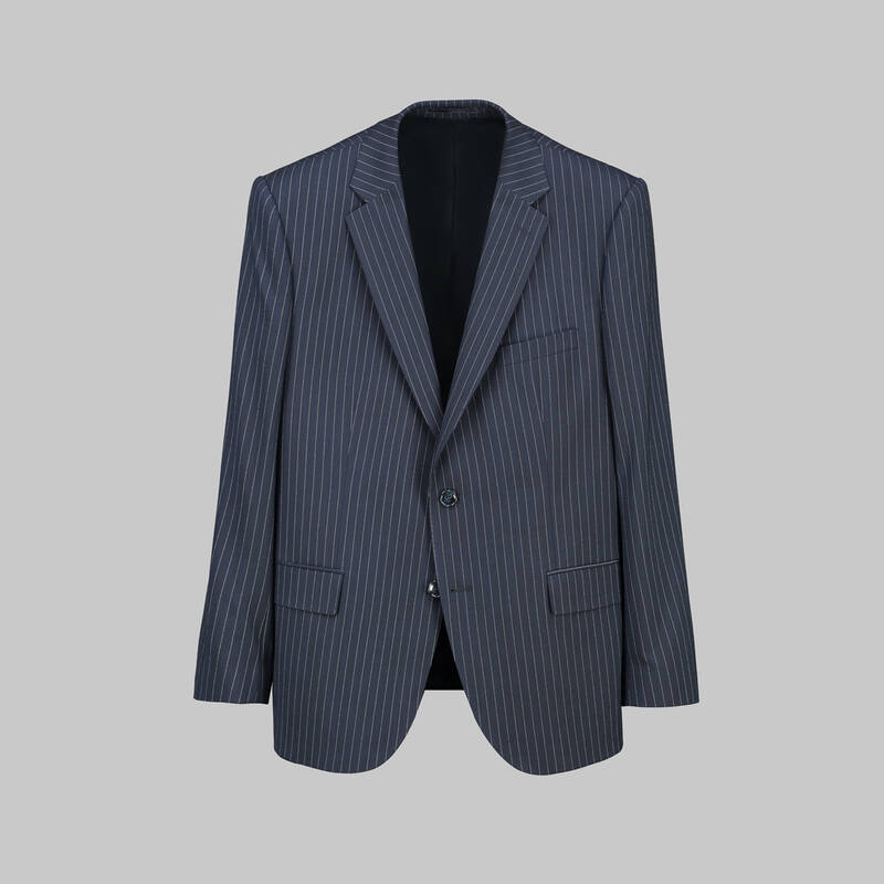 JAM SAXON ÇİZGİLİ TAKIM ELBİSE LACİVERT