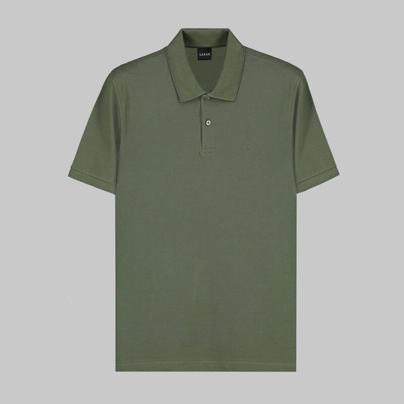 SARAR POLO YAKA KOYU MAVİ T-SHIRT